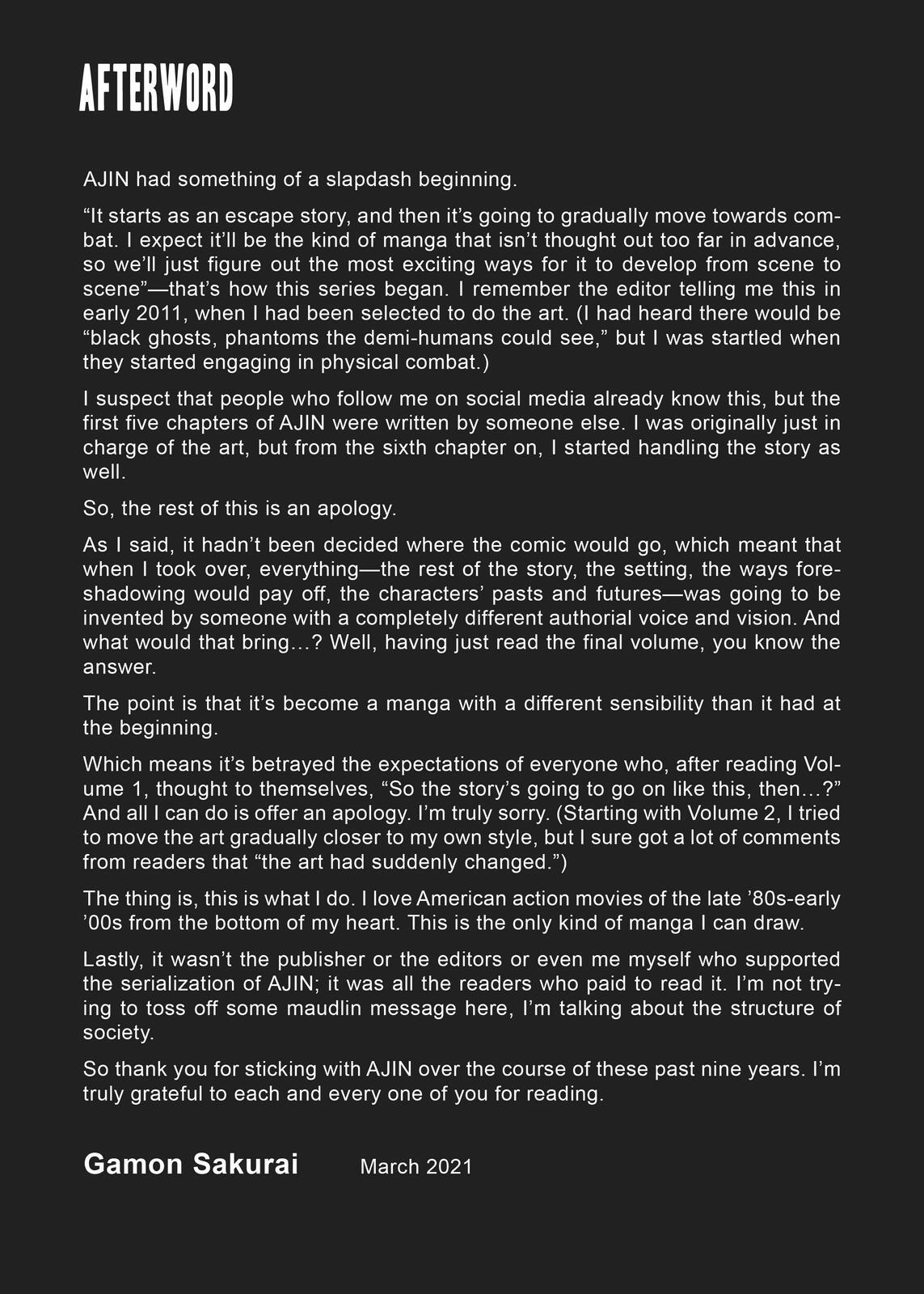 Read Ajin- Demi-Human Manga Online