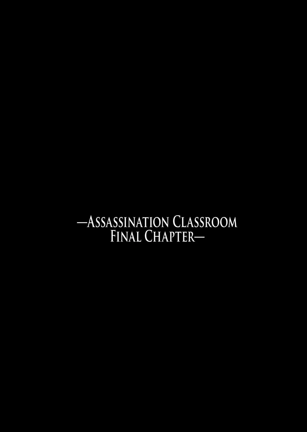 Read Assassination Classroom Manga Online