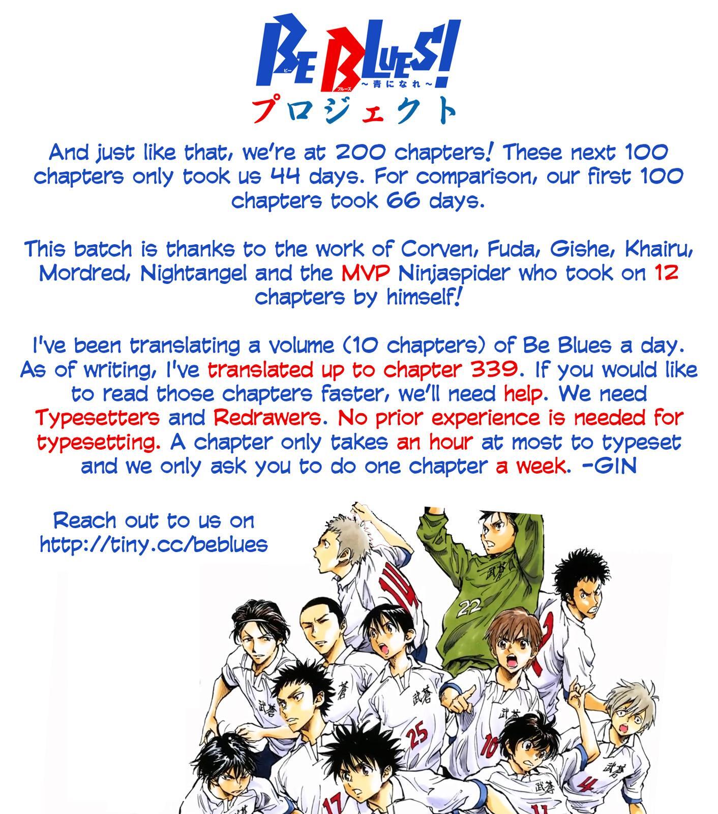 Read BE BLUES ~Ao ni Nare~ Manga Online