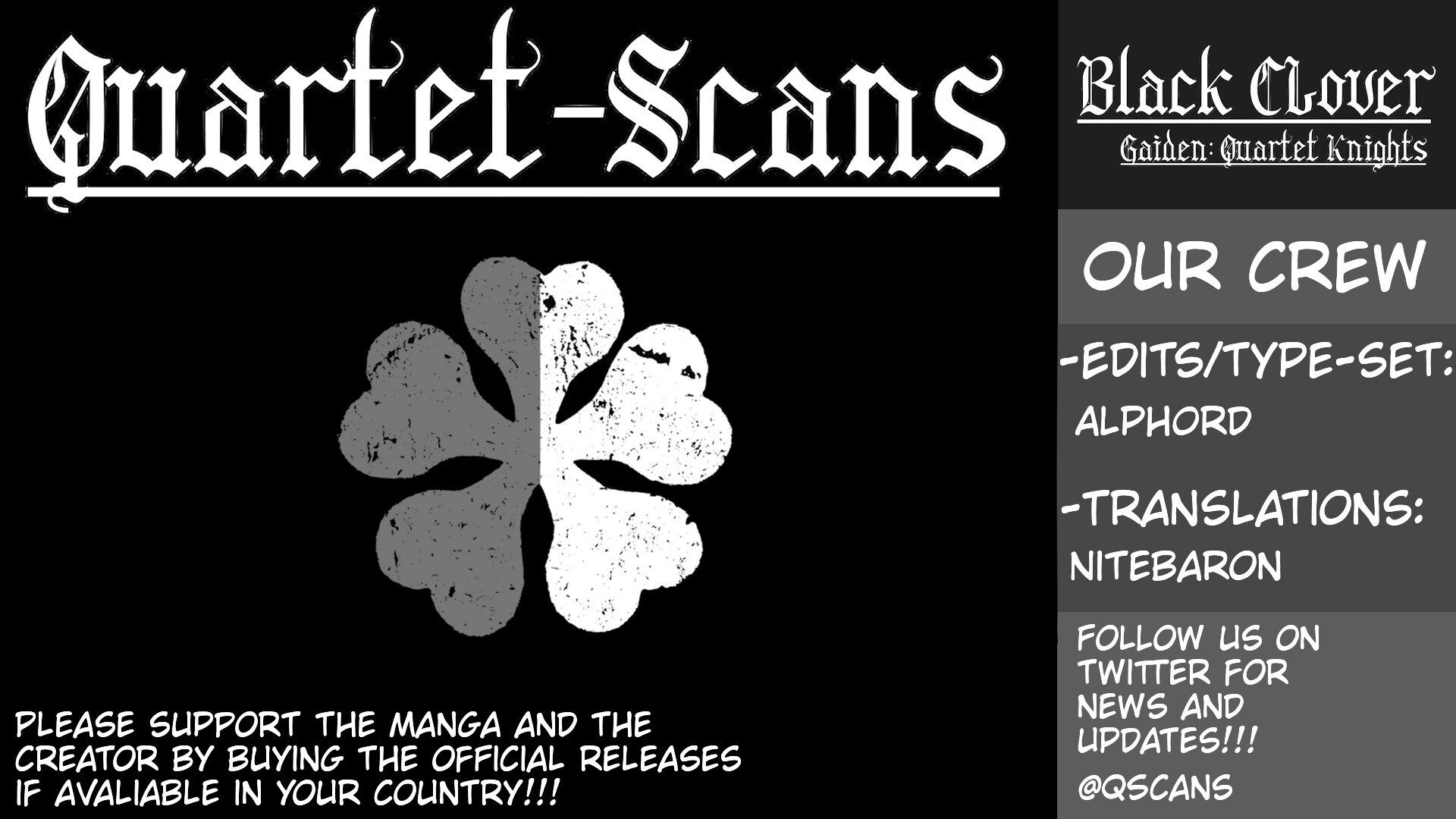 Read Black Clover Side Story- Quartet Knights Manga Online