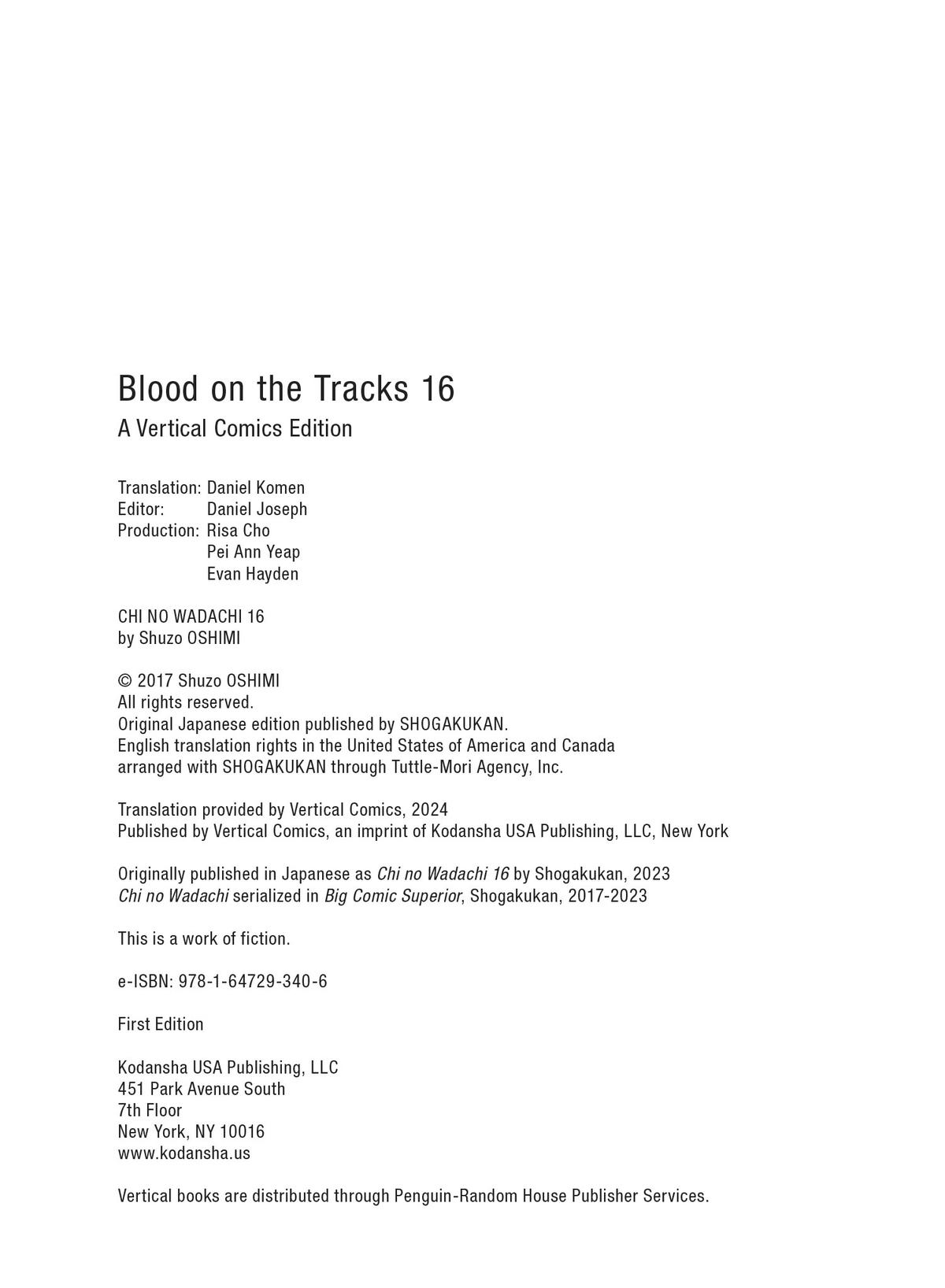 Read Blood on the Tracks Manga Online