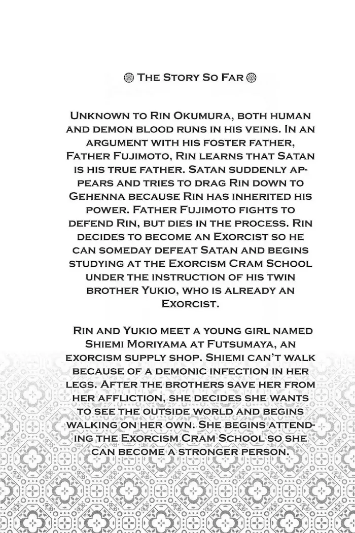 Read Blue Exorcist Manga Online