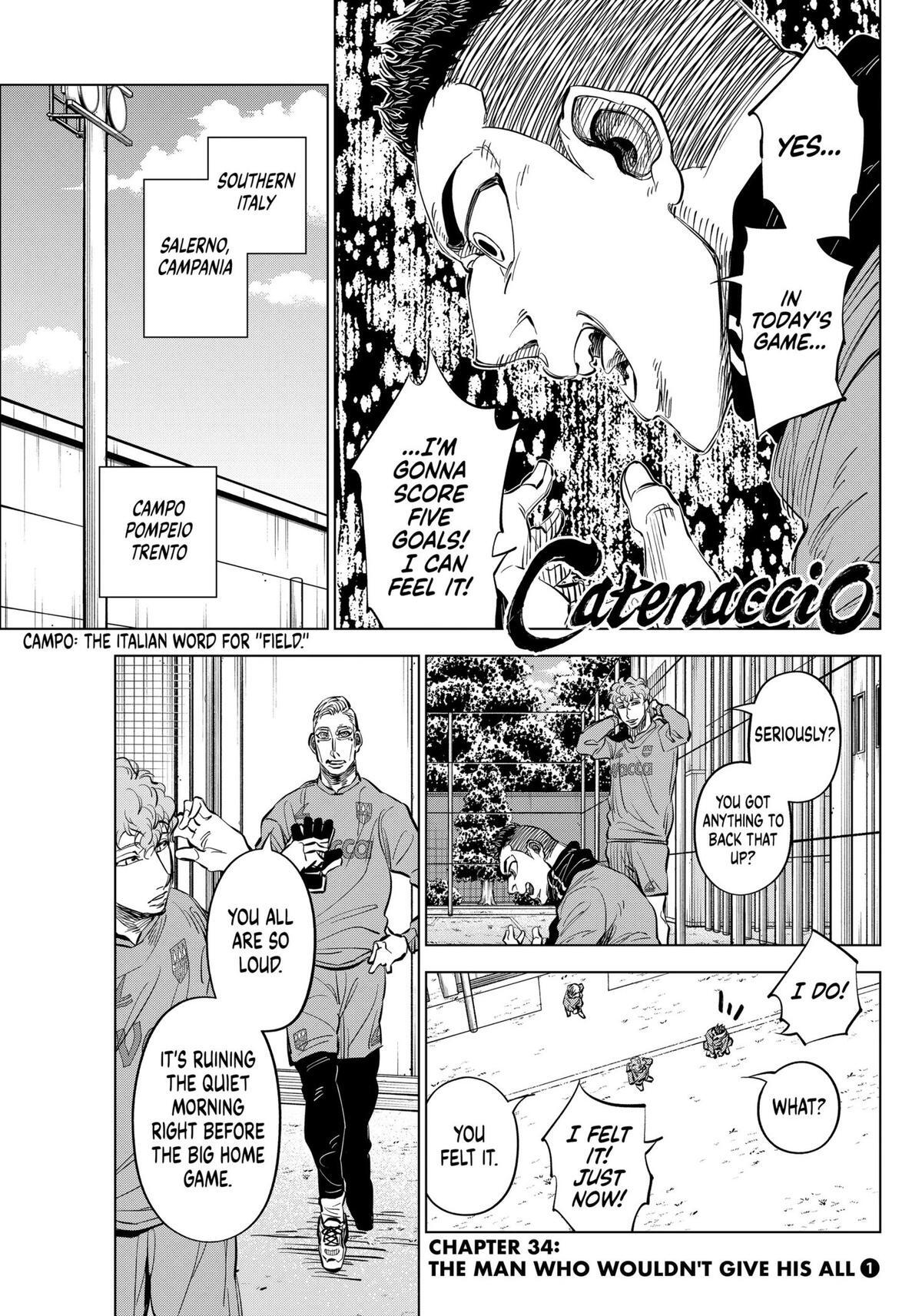 Read Catenaccio Manga Online