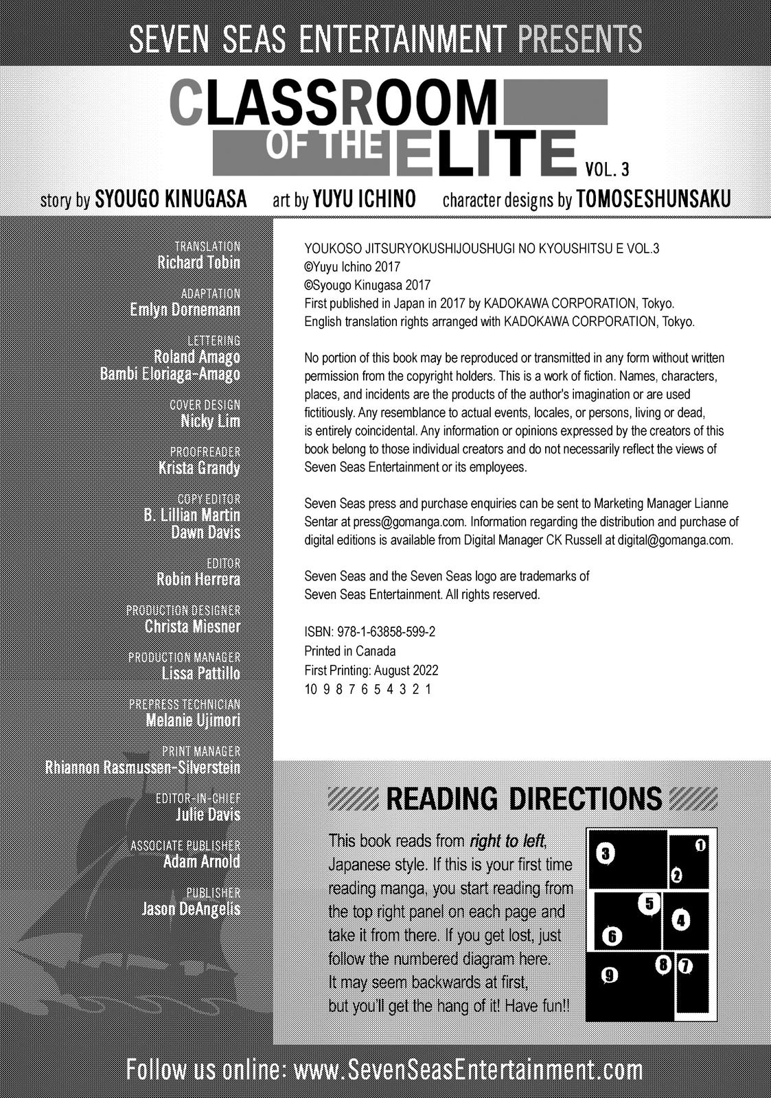 Read Classroom of the Elite Manga Online
