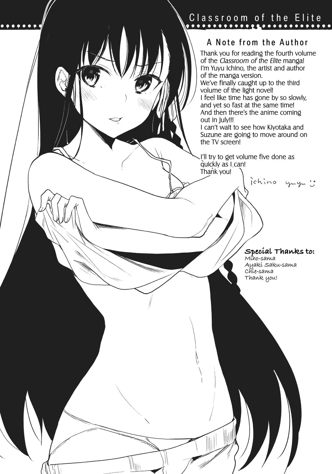 Read Classroom of the Elite Manga Online