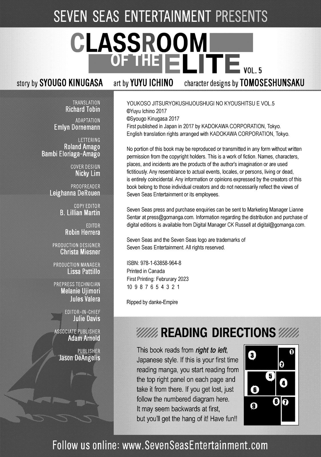 Read Classroom of the Elite Manga Online