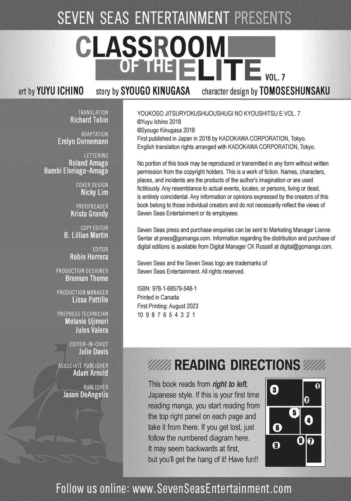 Read Classroom of the Elite Manga Online