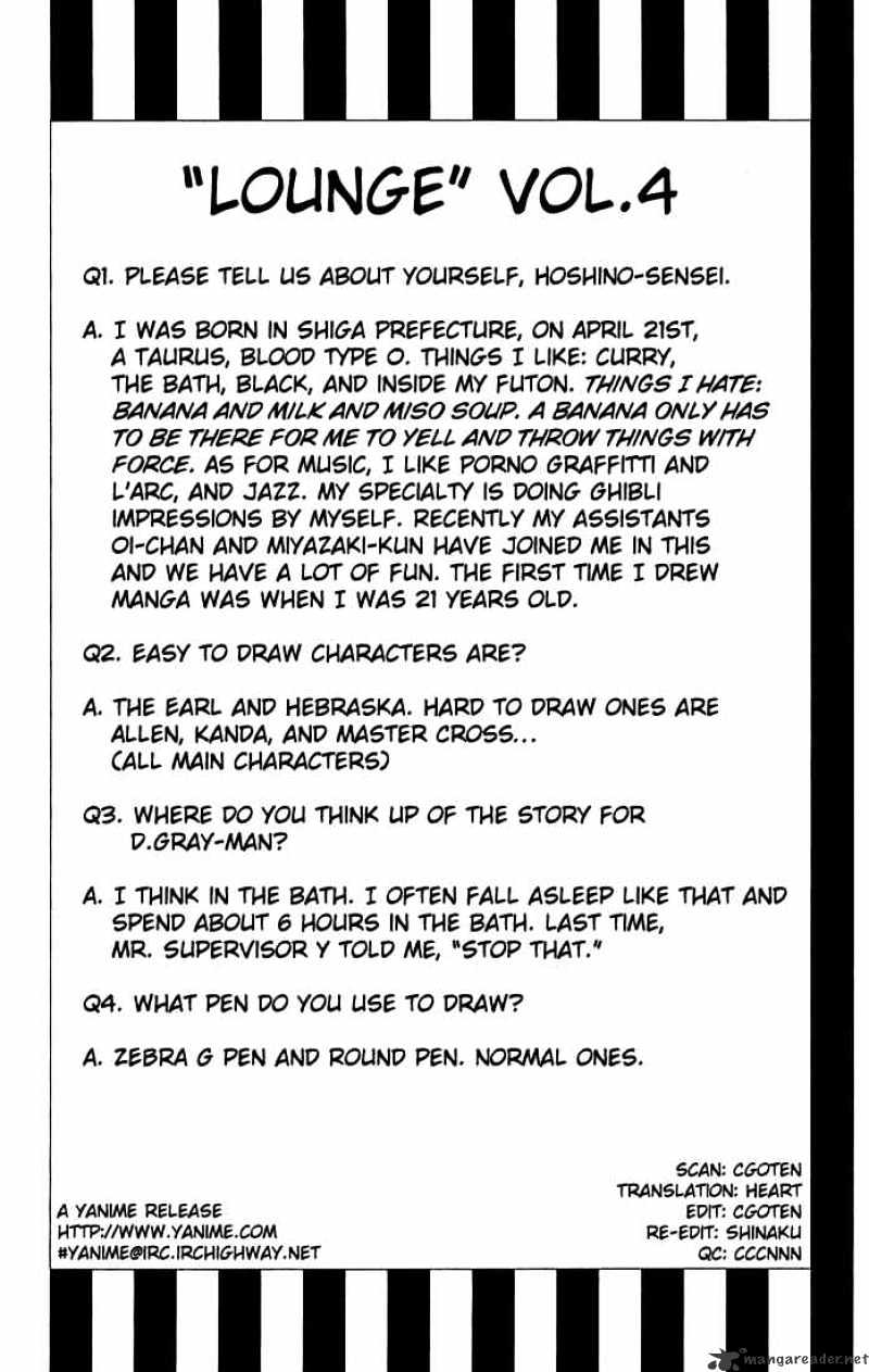 Read D.Gray-man Manga Online