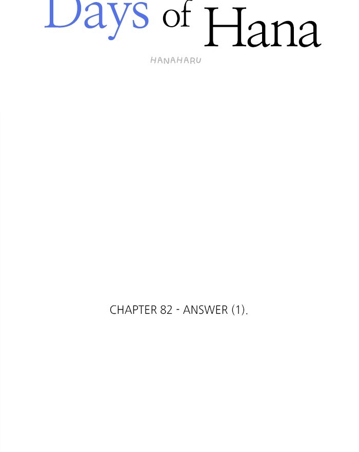Read Days of Hana Manga Online