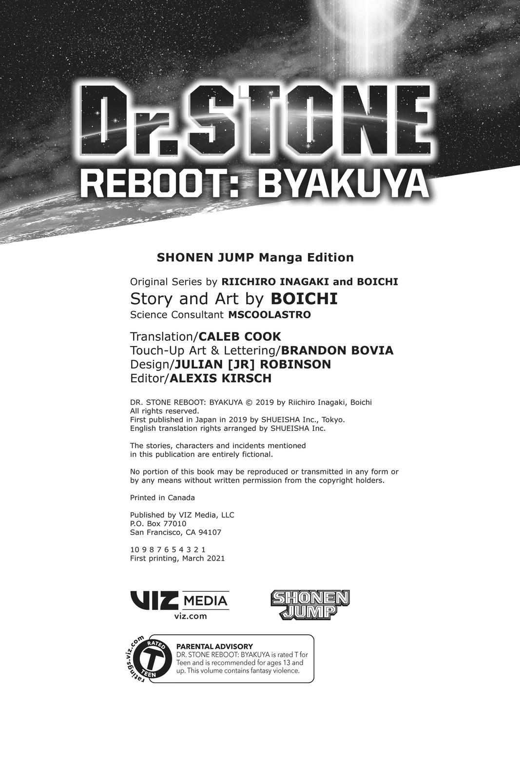 Read Dr. STONE Reboot - Byakuya Manga Online
