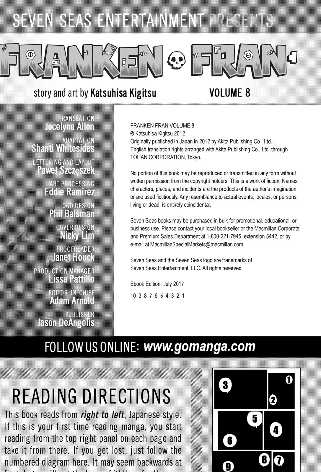 Read Franken Fran Manga Online