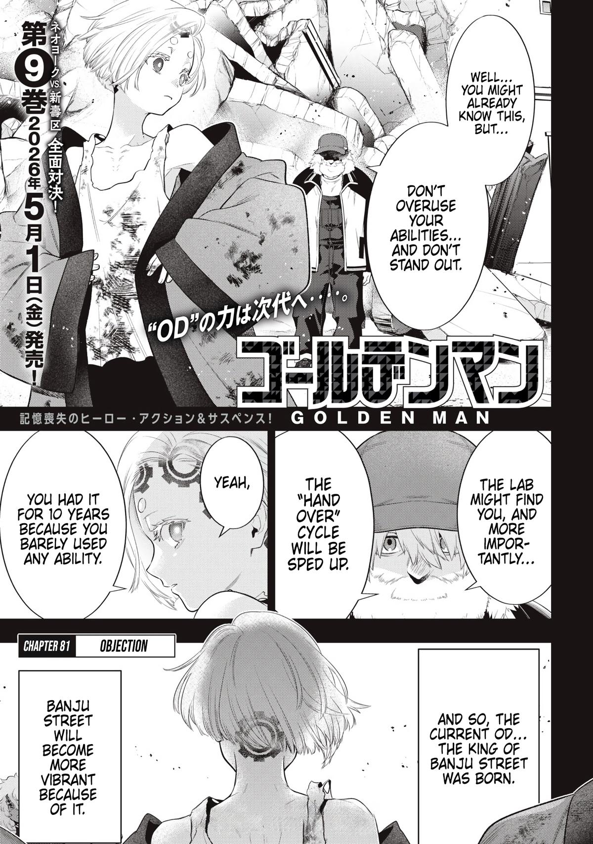 Read Golden Man Manga Online