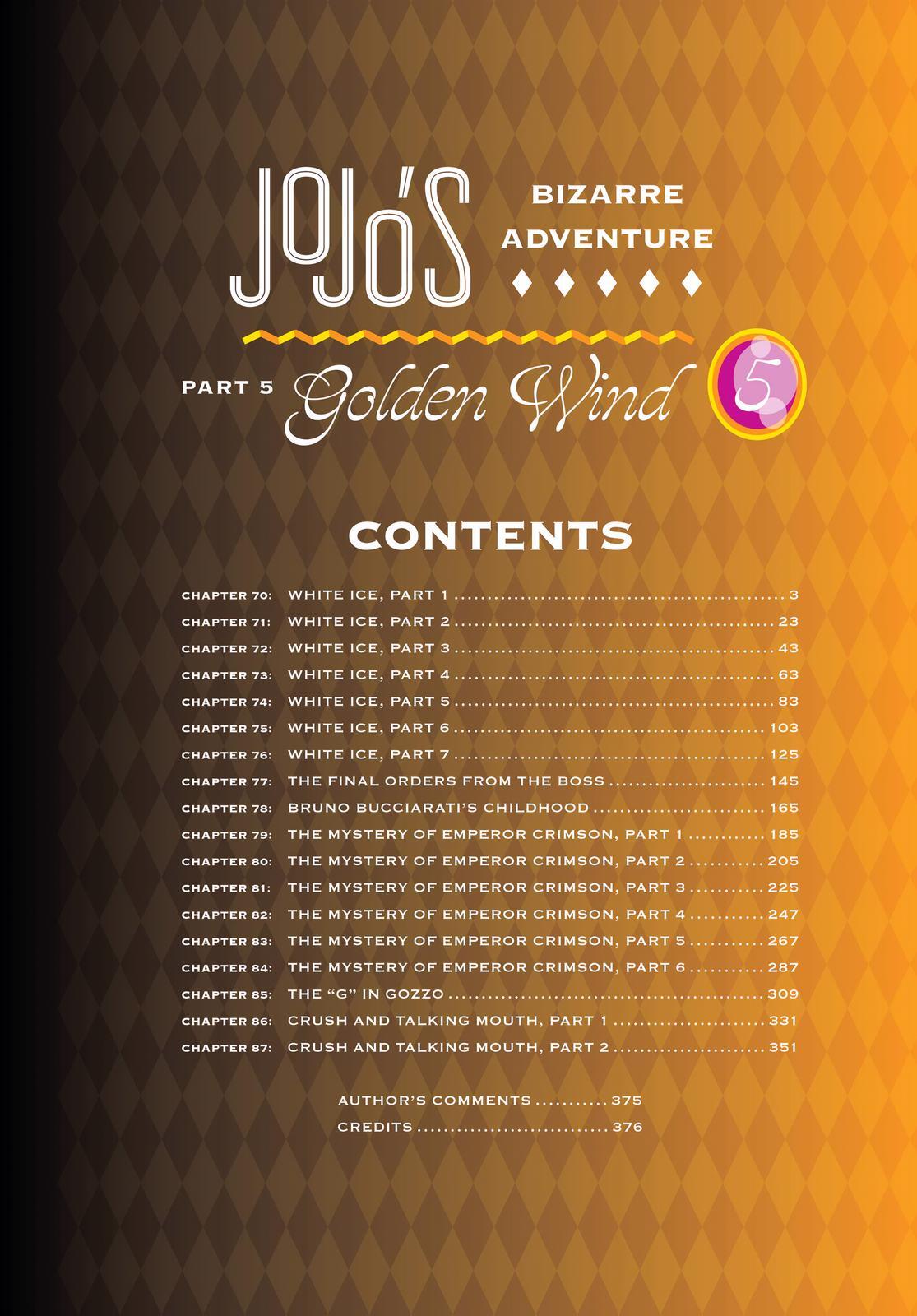 Read JoJo's Bizarre Adventure Part 5 - Golden Wind Manga Online