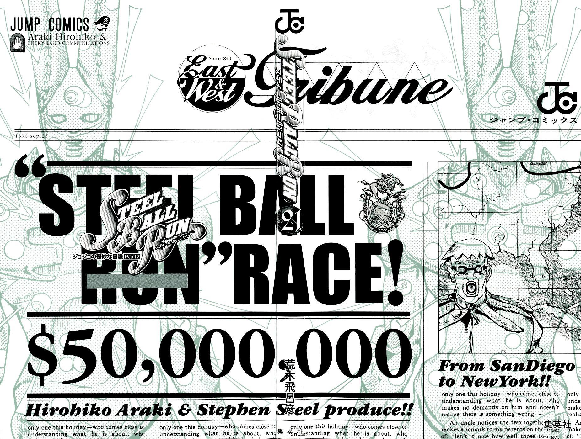 Read JoJo's Bizarre Adventure Part 7 - Steel Ball Run Manga Online