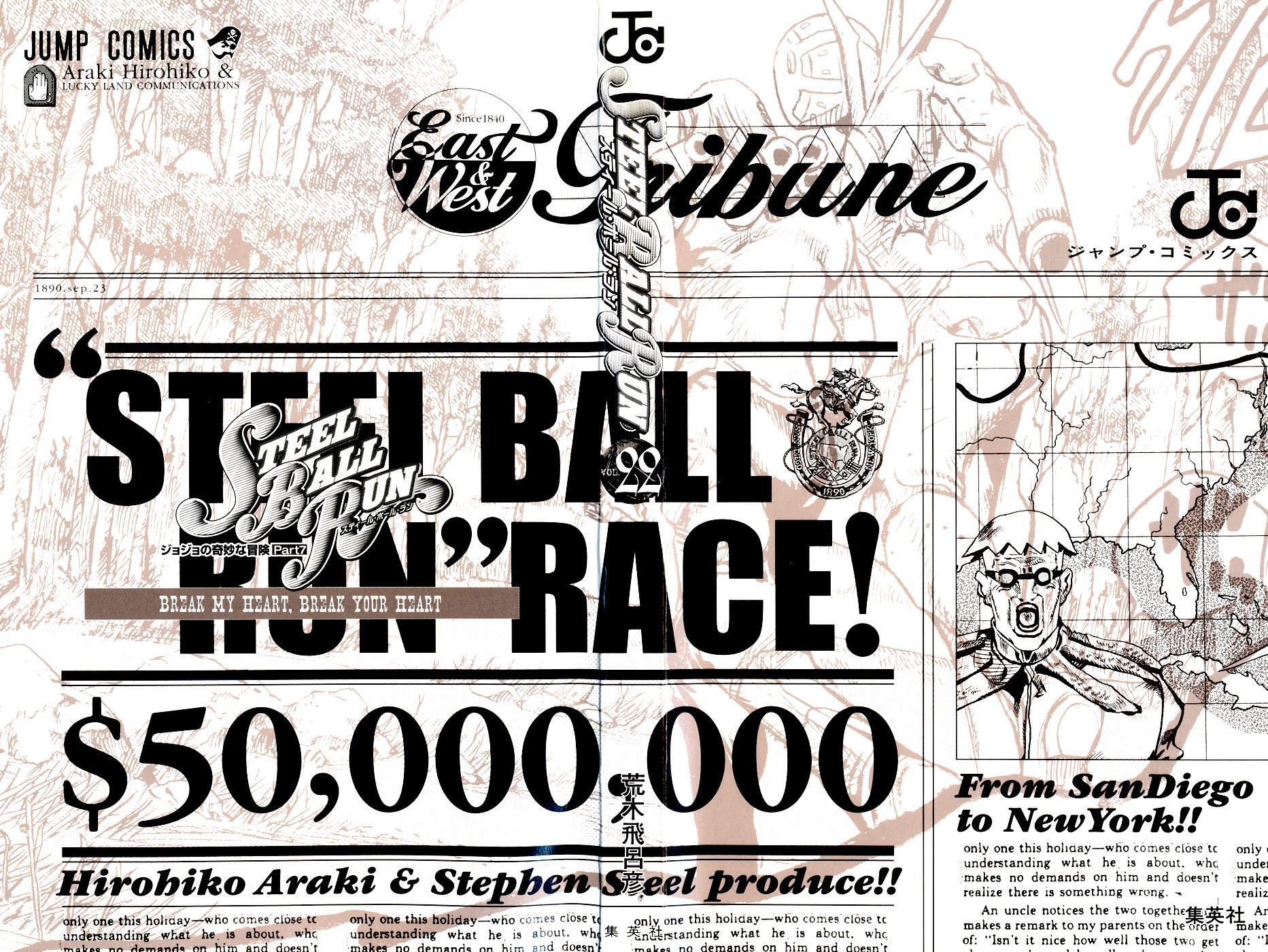 Read JoJo's Bizarre Adventure Part 7 - Steel Ball Run Manga Online