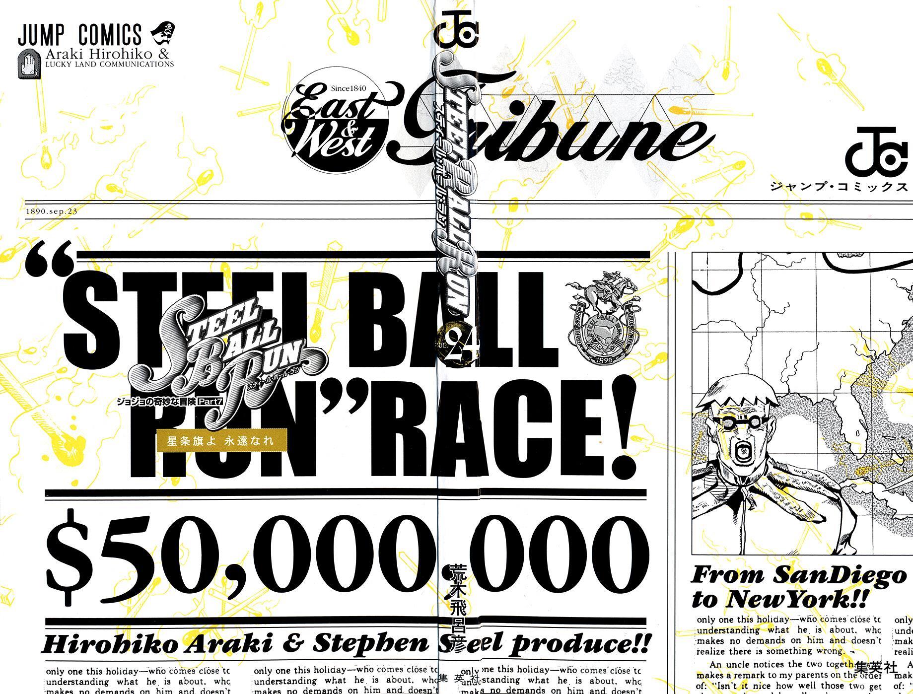 Read JoJo's Bizarre Adventure Part 7 - Steel Ball Run Manga Online