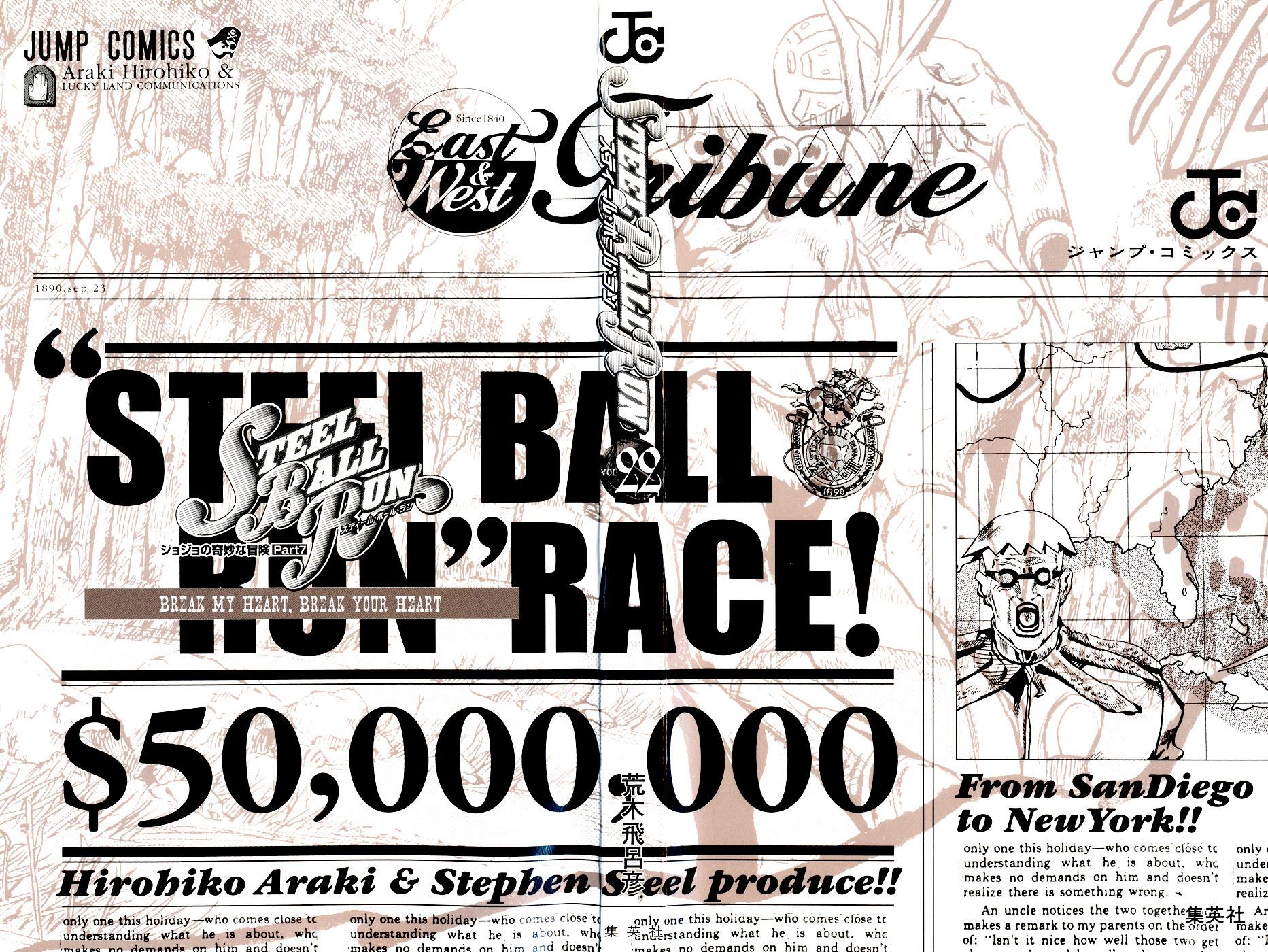 Read JoJo's Bizarre Adventure- Part 7 – Steel Ball Run Manga Online