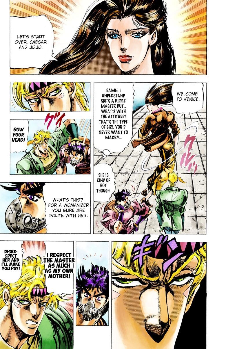 Read JoJo_s Bizarre Adventure Part 2 Battle Tendency Official Colored Manga Online