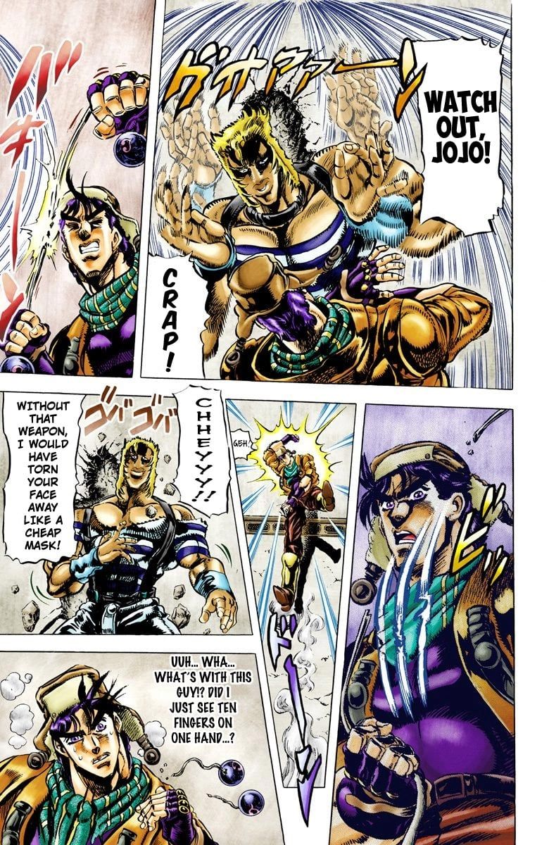Read JoJo_s Bizarre Adventure Part 2 Battle Tendency Official Colored Manga Online
