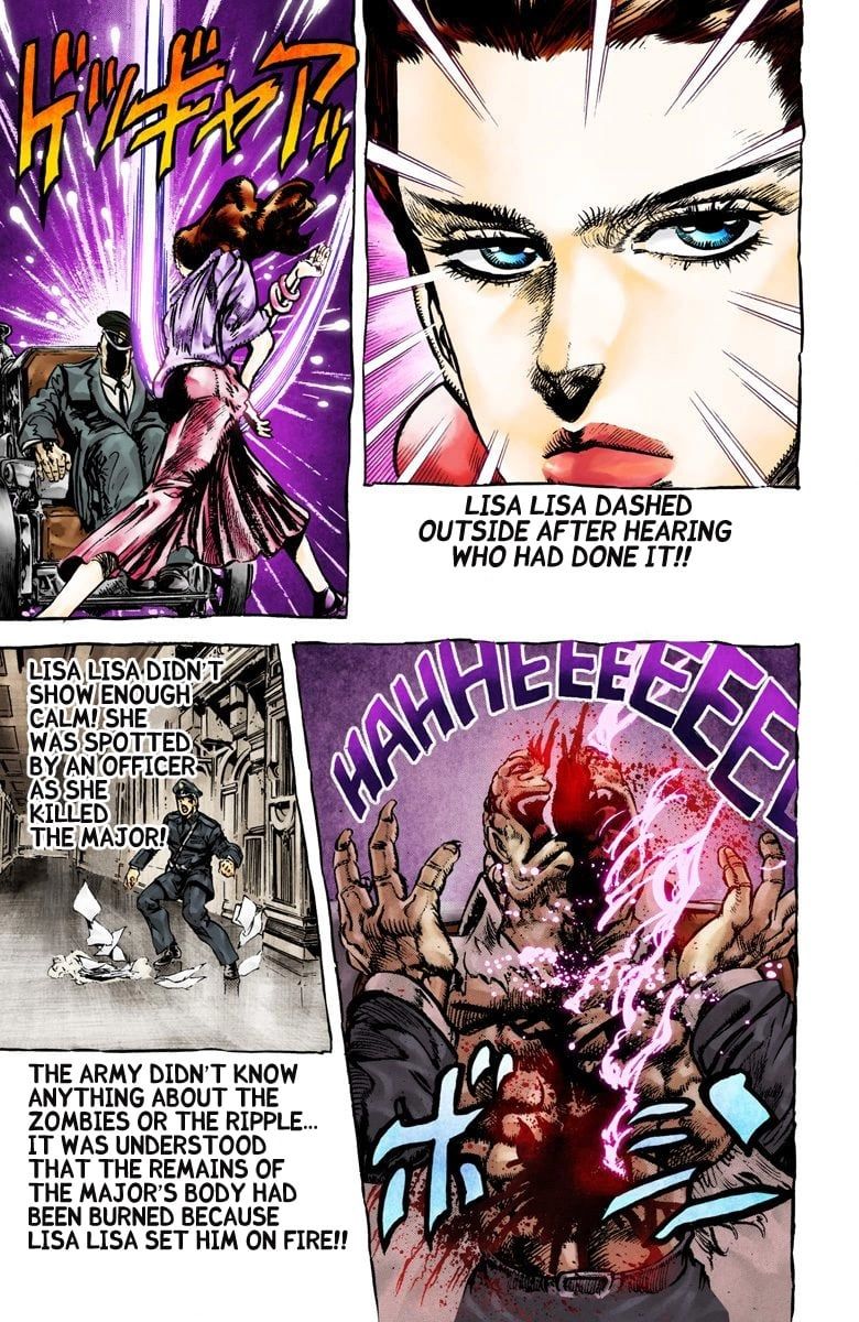 Read JoJo_s Bizarre Adventure Part 2 Battle Tendency Official Colored Manga Online
