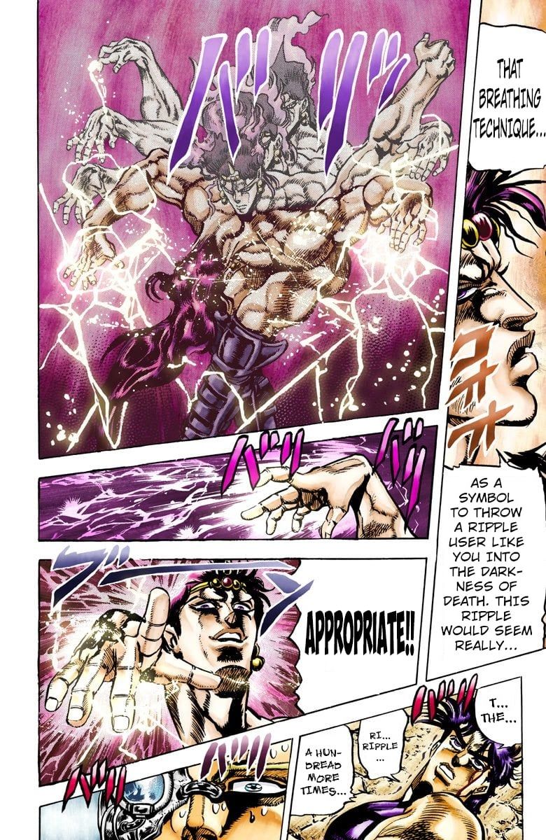 Read JoJo_s Bizarre Adventure Part 2 Battle Tendency Official Colored Manga Online