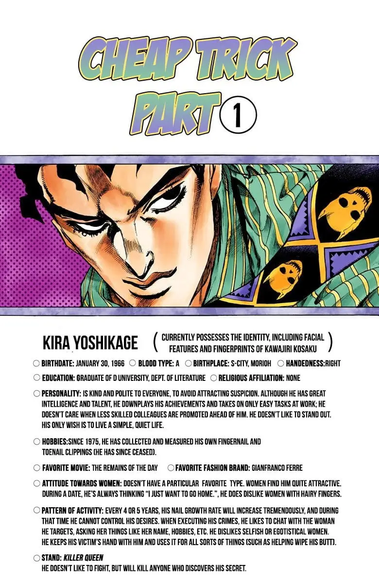 Read JoJo_s Bizarre Adventure Part 4 Diamond Is Unbreakable Official Colored Manga Online
