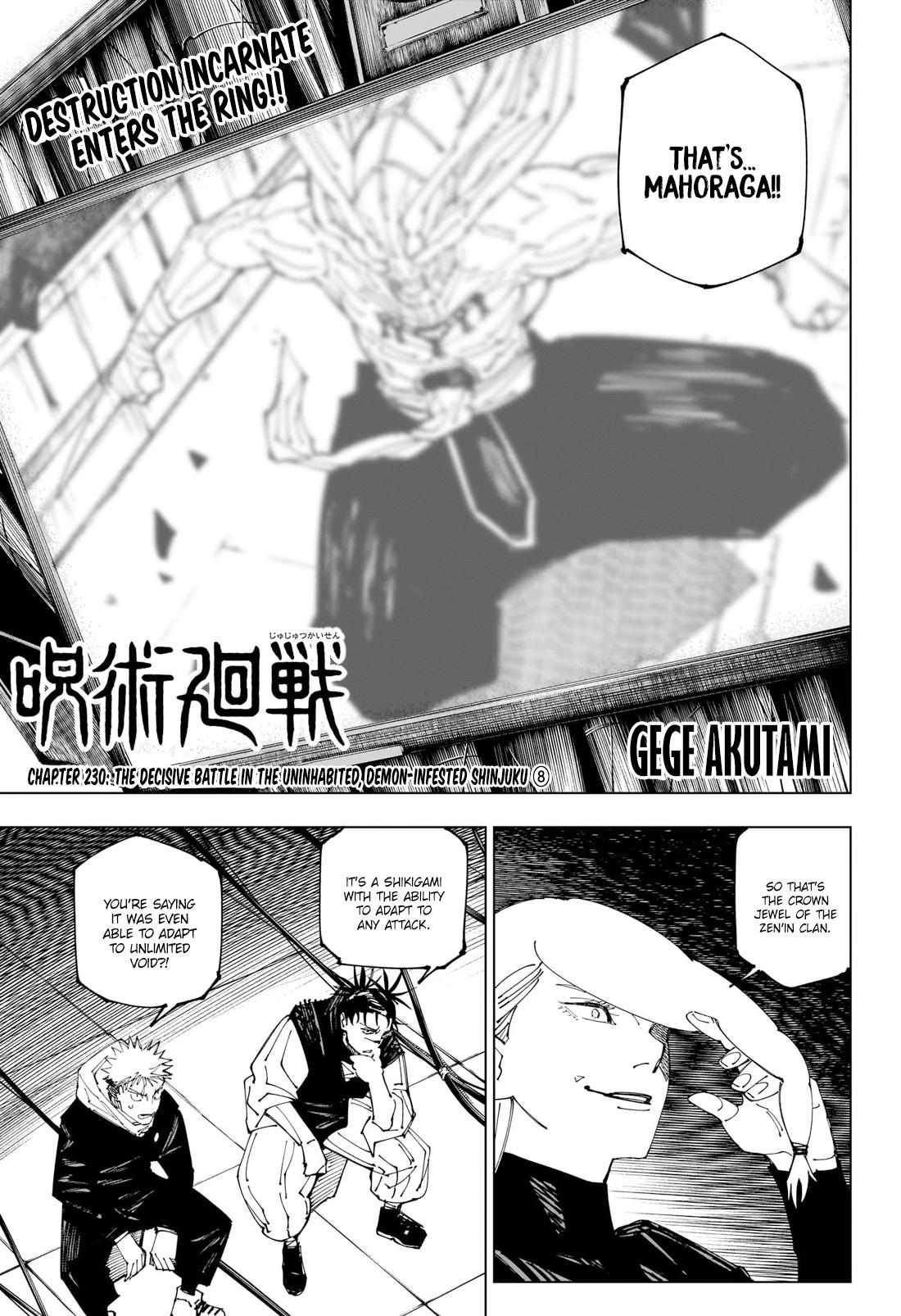 Read Jujutsu Kaisen Manga Online
