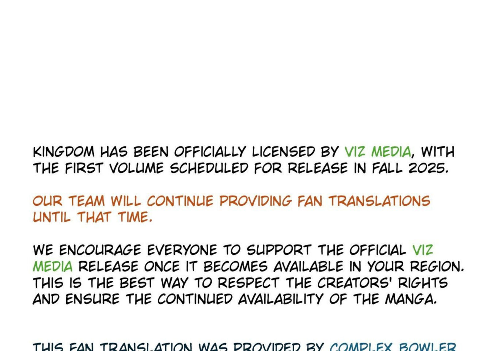 Read Kingdom Manga Online