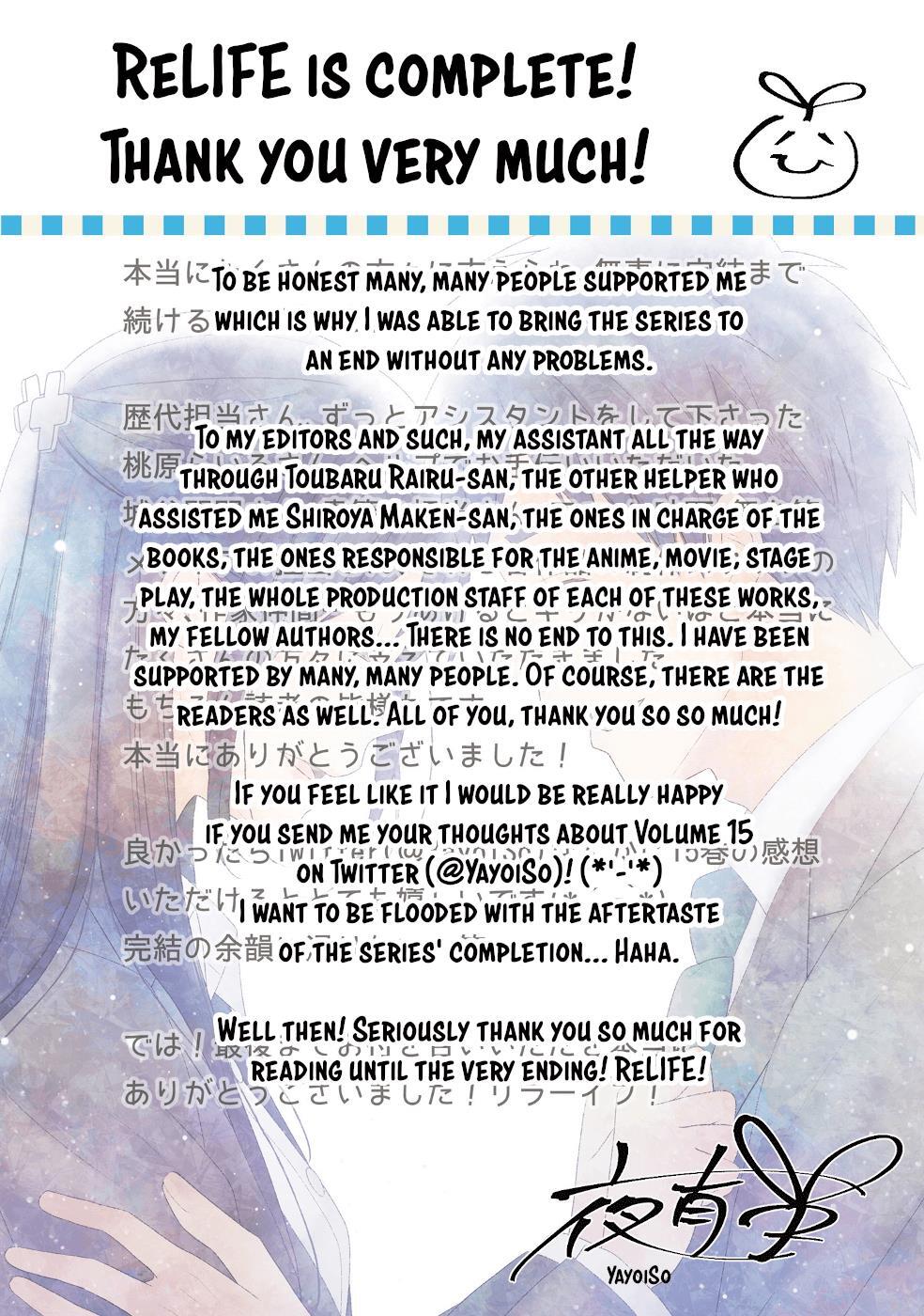 Read ReLIFE Manga Online