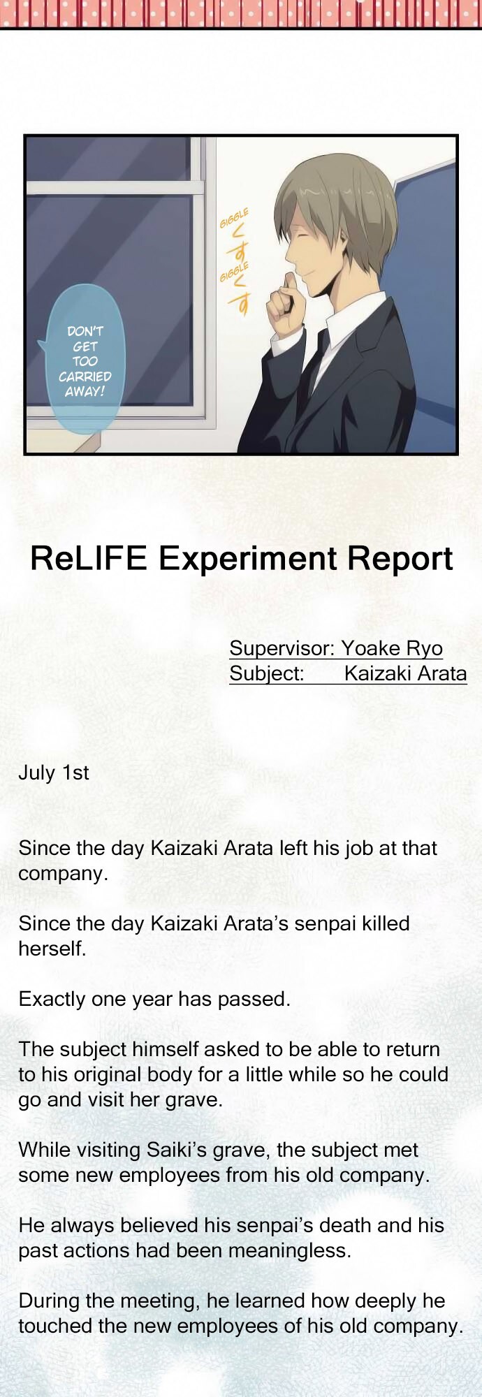 Read ReLIFE Manga Online