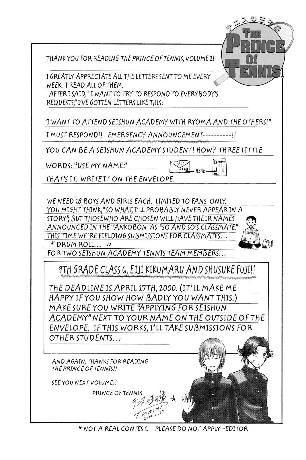 Read Tennis no Oujisama Manga Online