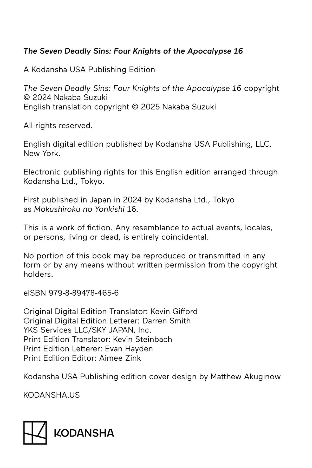 Read The Seven Deadly Sins - Four Knights of the Apocalypse Manga Online