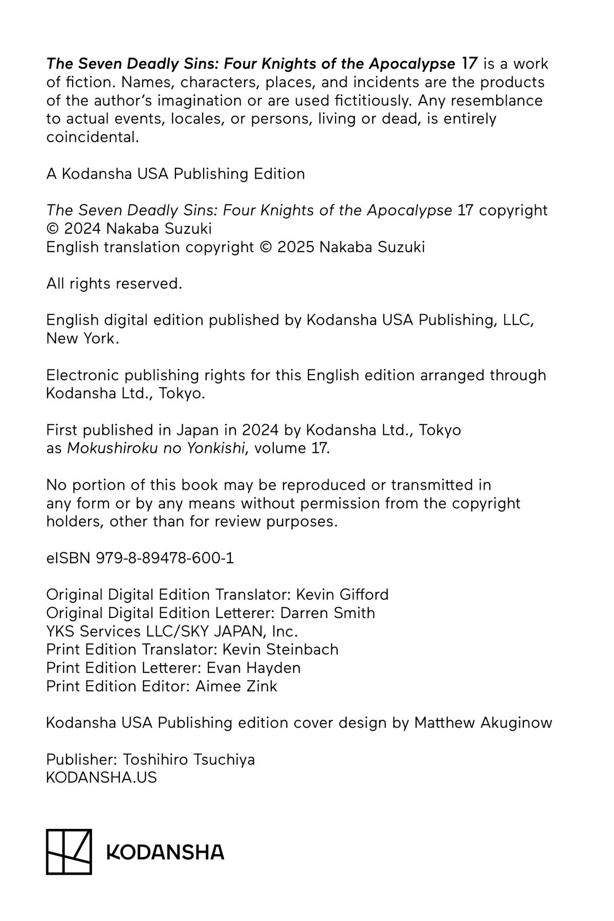 Read The Seven Deadly Sins - Four Knights of the Apocalypse Manga Online