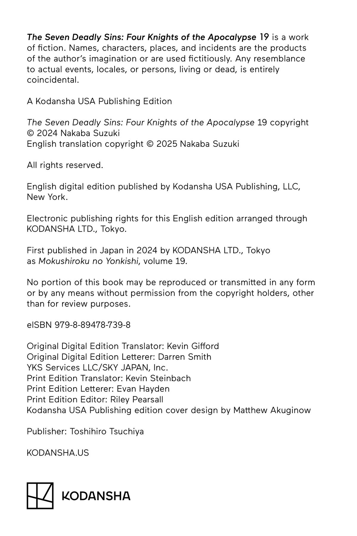 Read The Seven Deadly Sins - Four Knights of the Apocalypse Manga Online