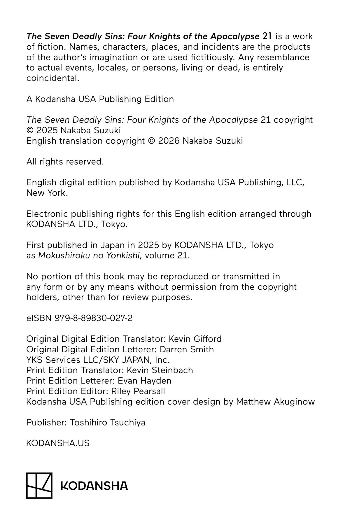 Read The Seven Deadly Sins - Four Knights of the Apocalypse Manga Online