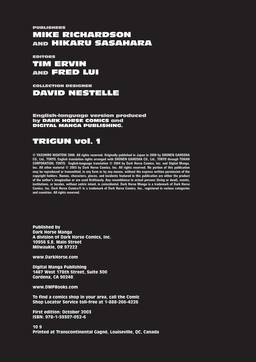Read Trigun Manga Online