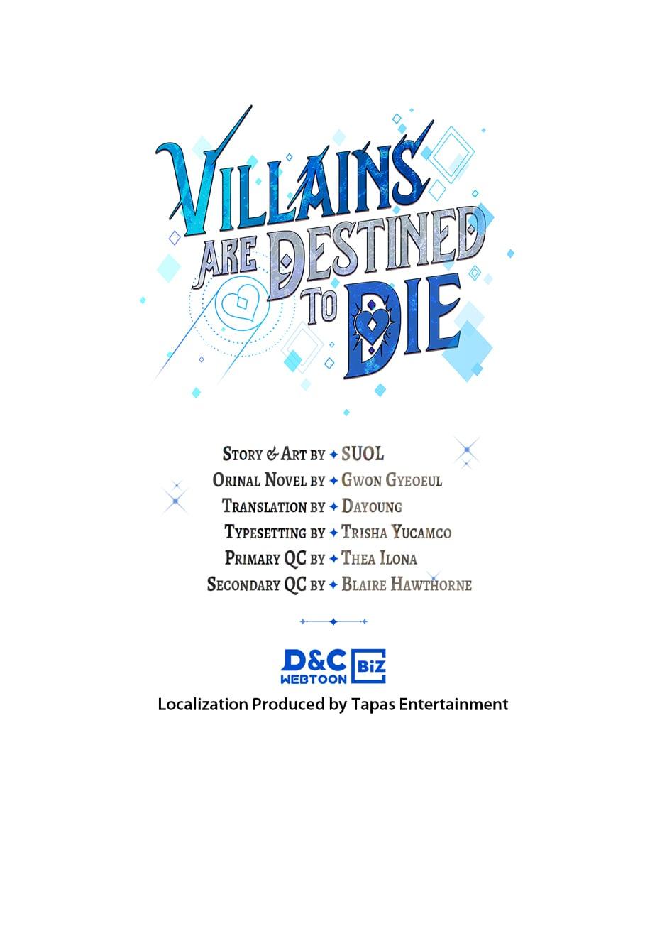 Read Villains Are Destined to Die Manga Online