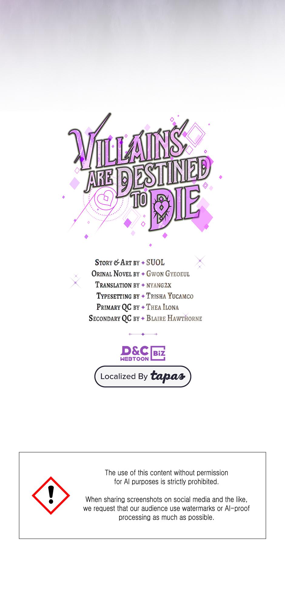 Read Villains Are Destined to Die Manga Online
