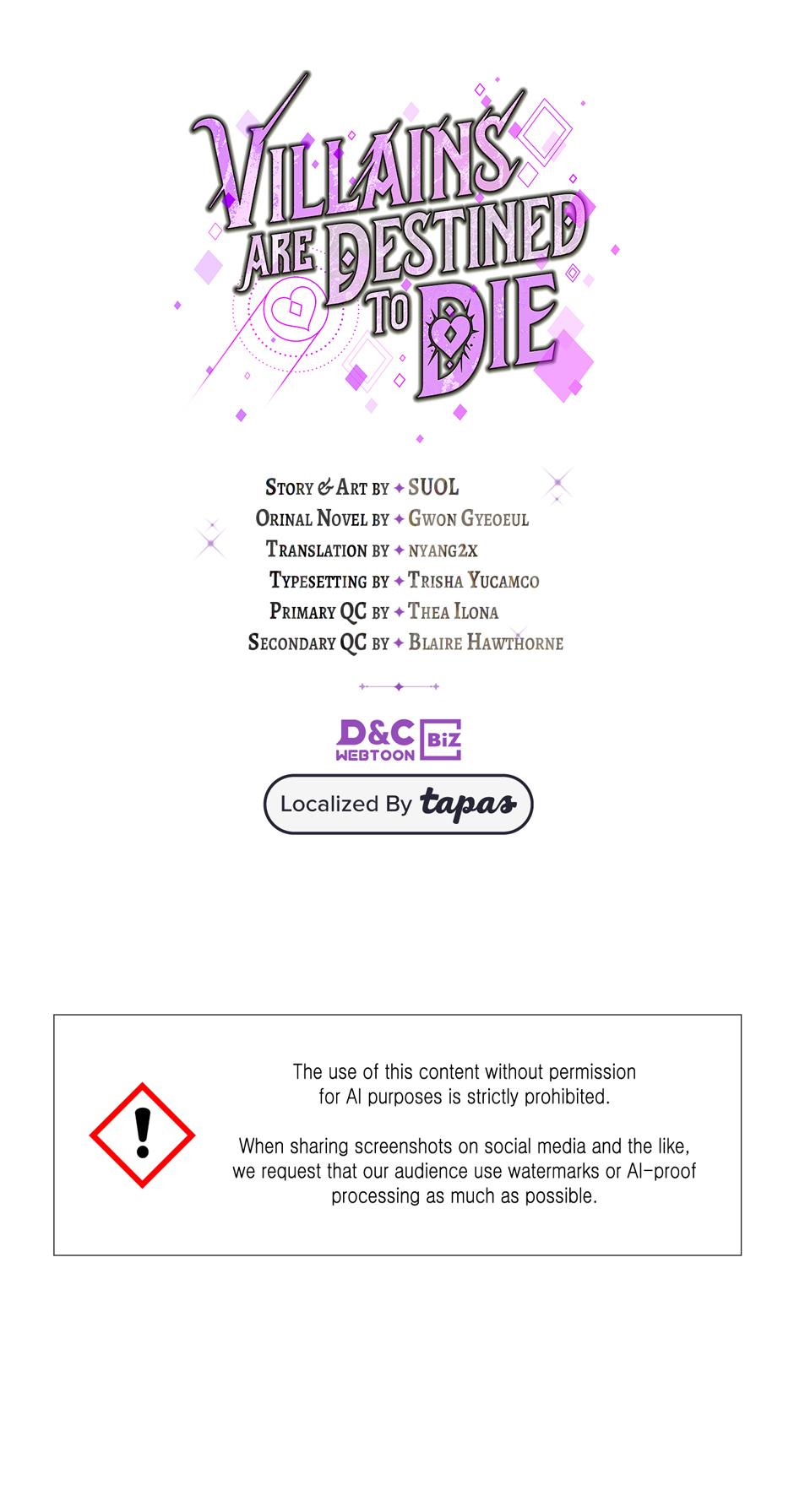 Read Villains Are Destined to Die Manga Online