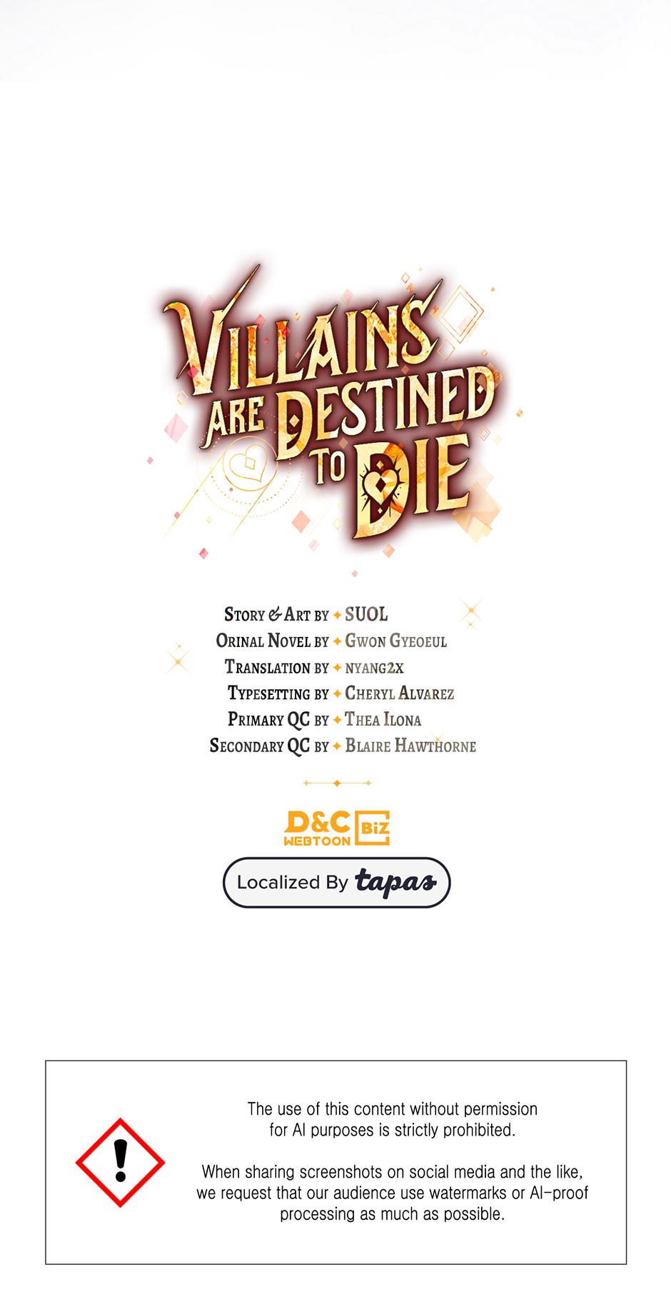 Read Villains Are Destined to Die Manga Online
