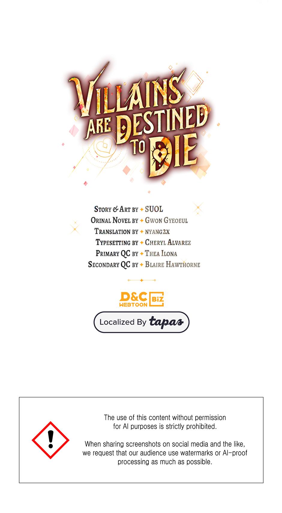 Read Villains Are Destined to Die Manga Online