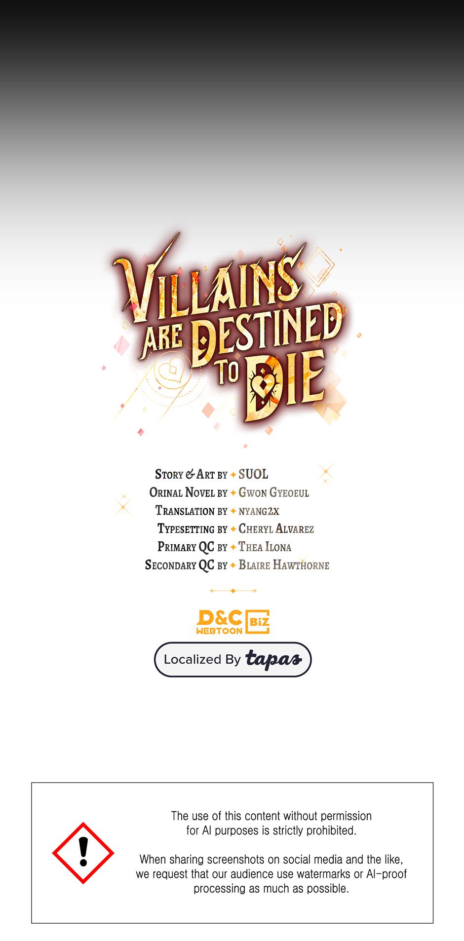 Read Villains Are Destined to Die Manga Online