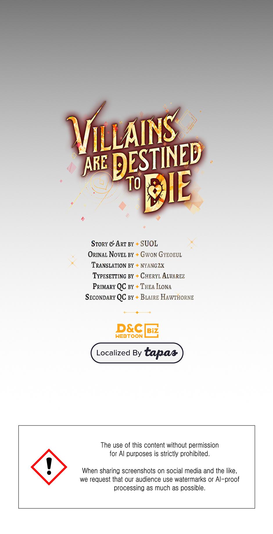 Read Villains Are Destined to Die Manga Online