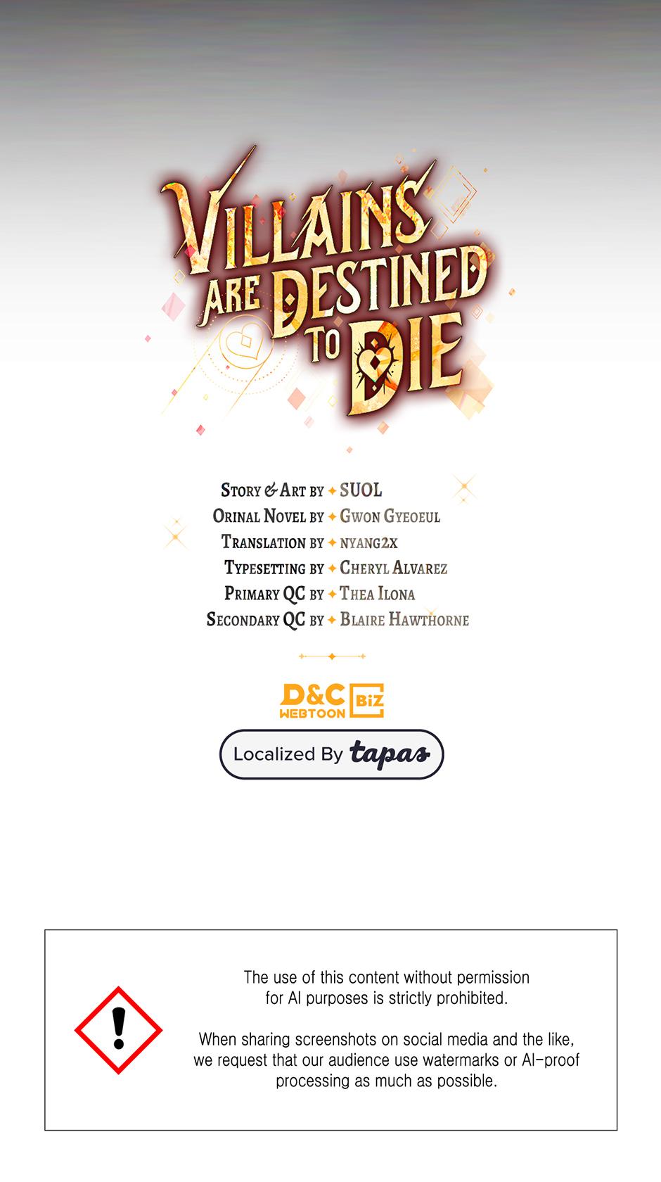Read Villains Are Destined to Die Manga Online
