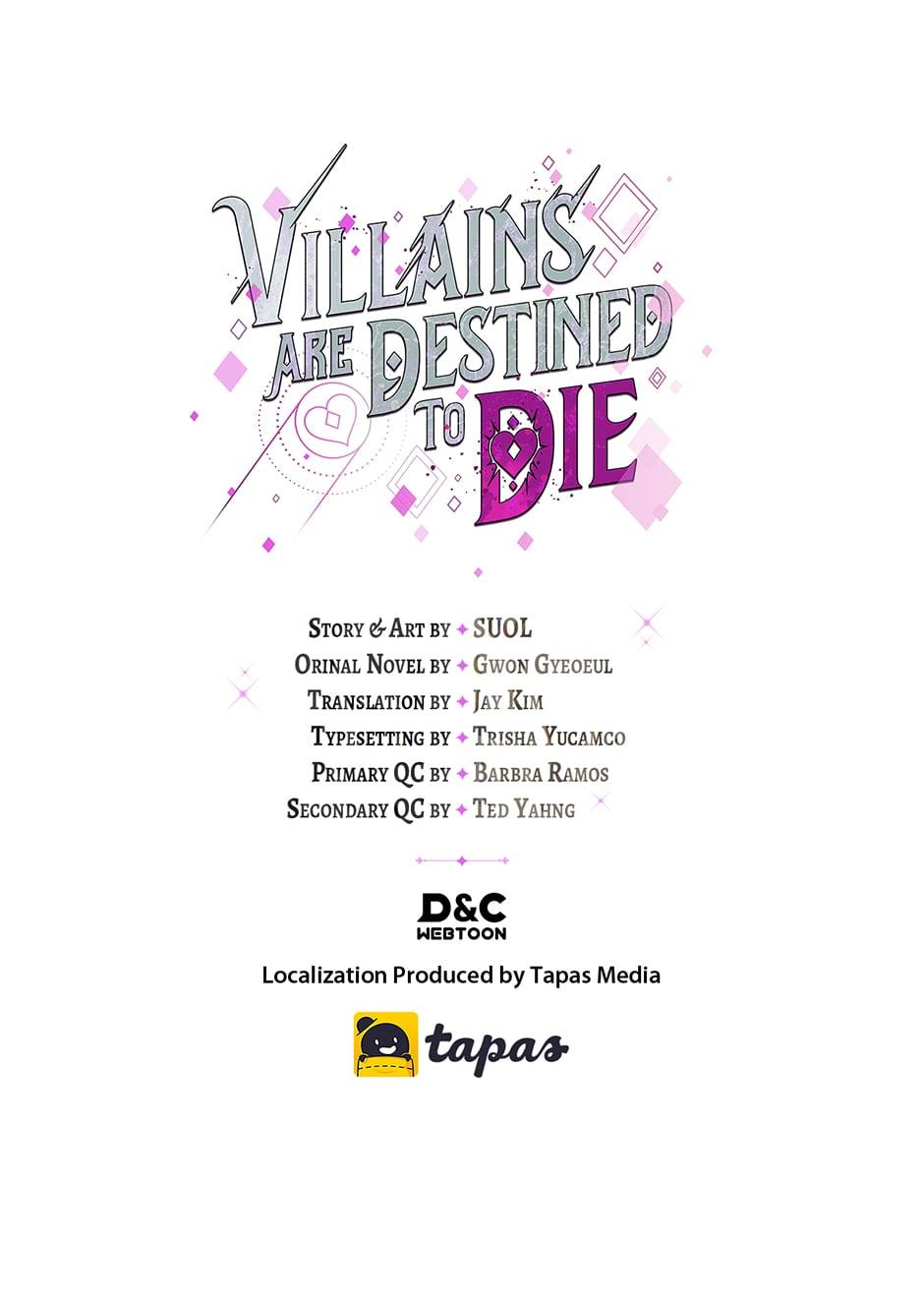 Read Villains Are Destined to Die Manga Online