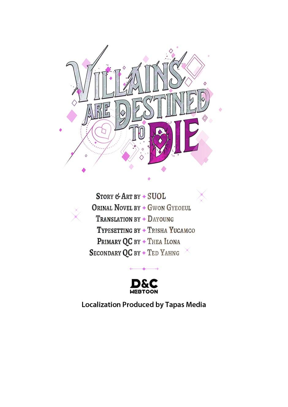 Read Villains Are Destined to Die Manga Online