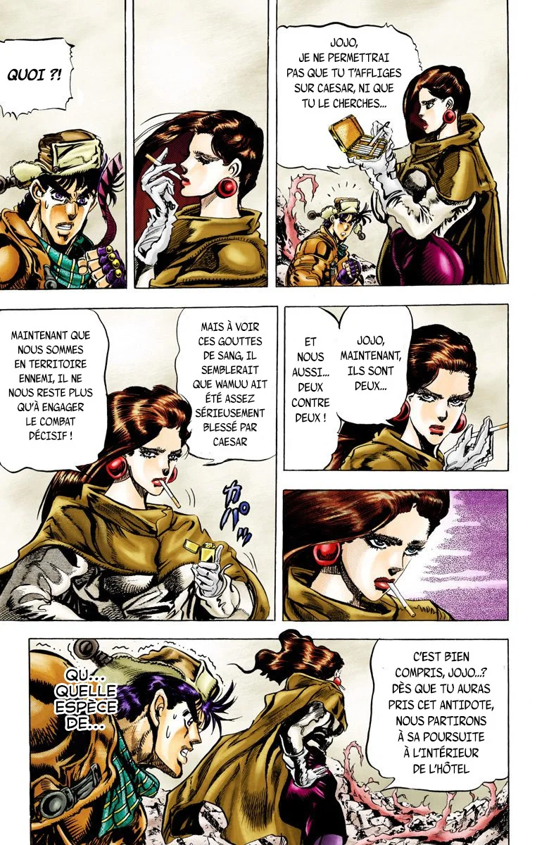 Read JoJo_s Bizarre Adventure Part 2 Battle Tendency Official Colored FR Manga Online
