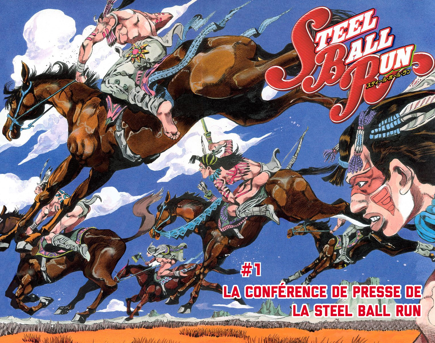 Read JoJo_s Bizarre Adventure Part 7 Steel Ball Run Official Colored FR Manga Online