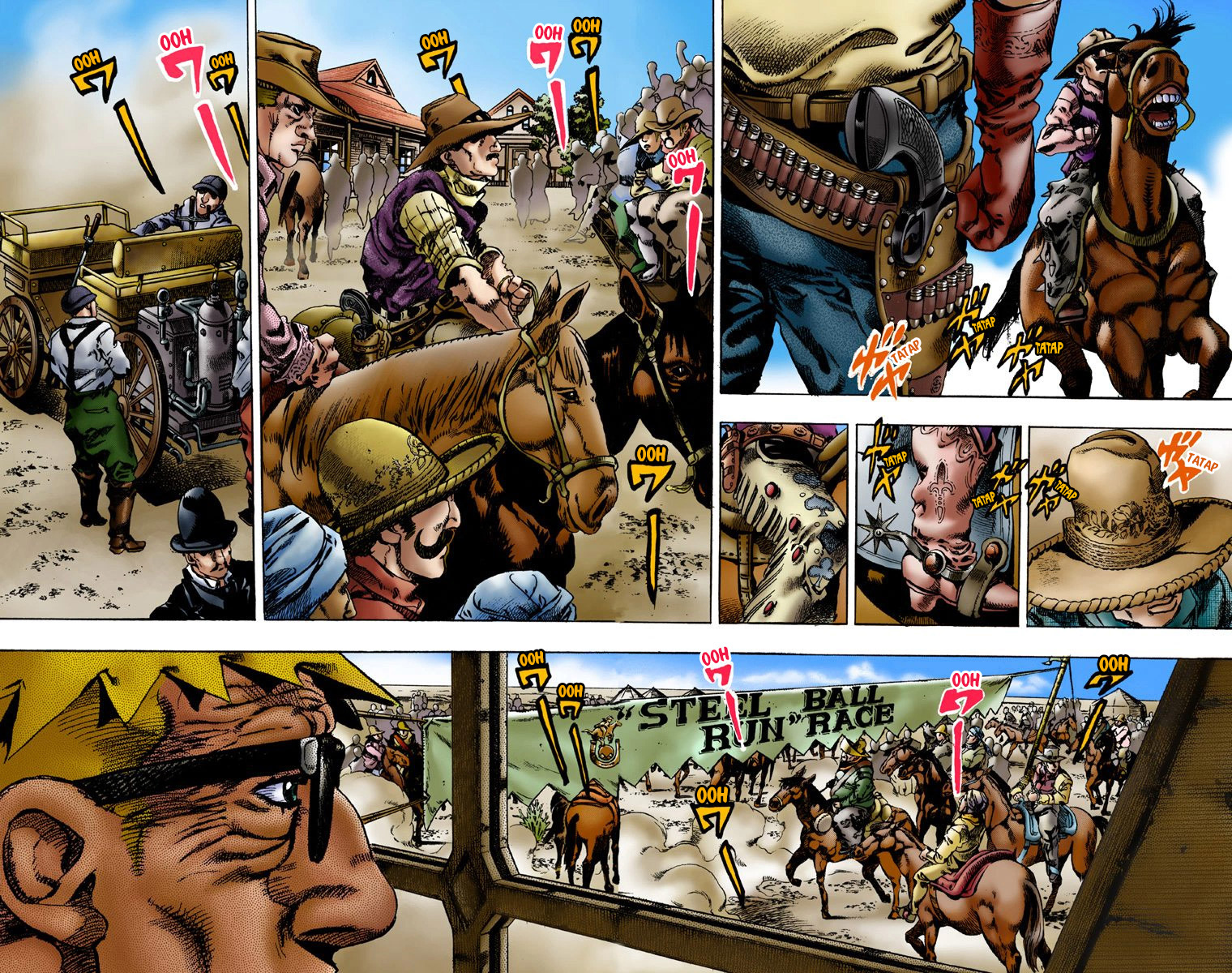 Read JoJo_s Bizarre Adventure Part 7 Steel Ball Run Official Colored FR Manga Online