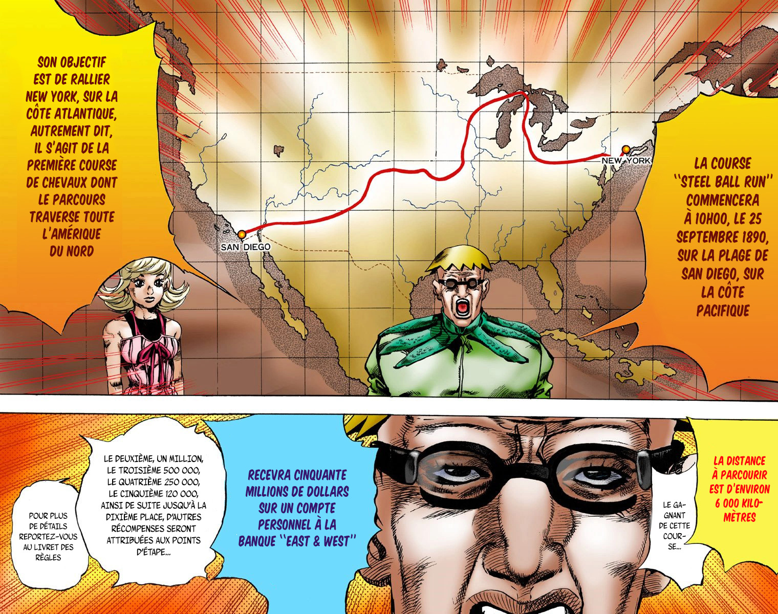 Read JoJo_s Bizarre Adventure Part 7 Steel Ball Run Official Colored FR Manga Online